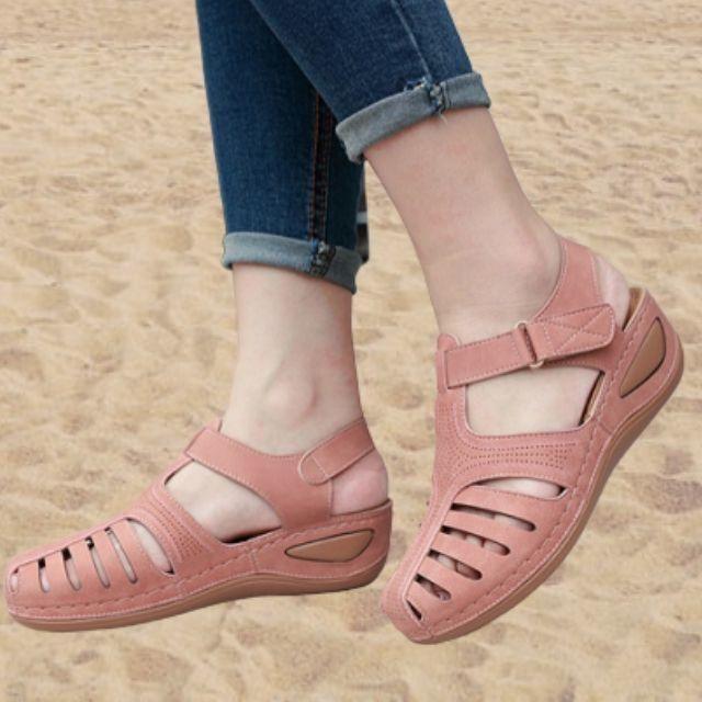 Sandales orthopédiques légères en cuir