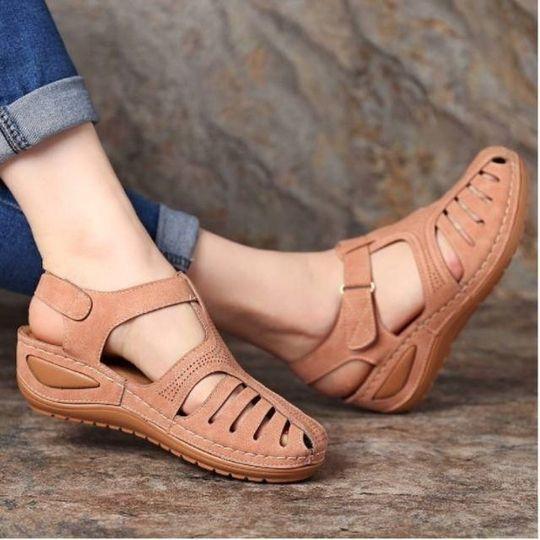 Sandales orthopédiques légères en cuir