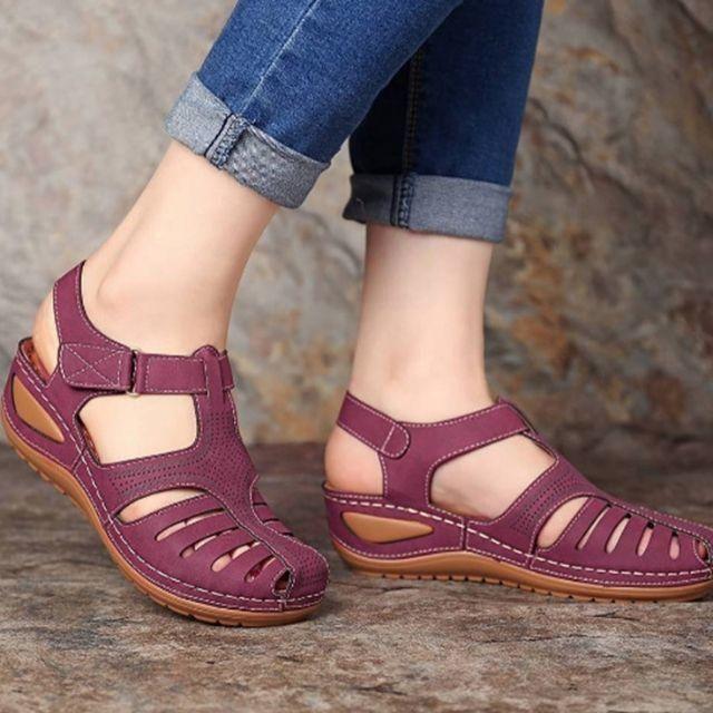 Sandales orthopédiques légères en cuir
